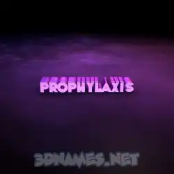 prophylaxis in Big Purple style - 3D name wallpaper
