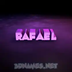 rafael in Big Purple style - 3D name wallpaper