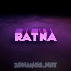 ratna in Big Purple style - 3D name wallpaper