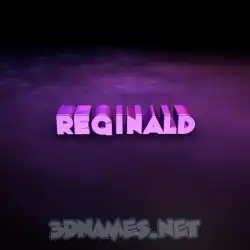 reginald in Big Purple style - 3D name wallpaper