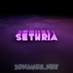 sethria in Big Purple style - 3D name wallpaper