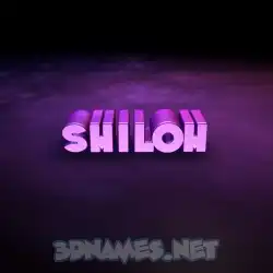 shiloh in Big Purple style - 3D name wallpaper