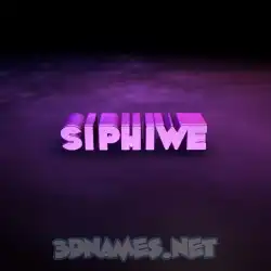 siphiwe in Big Purple style - 3D name wallpaper
