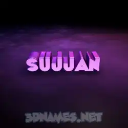 sujjan in Big Purple style - 3D name wallpaper