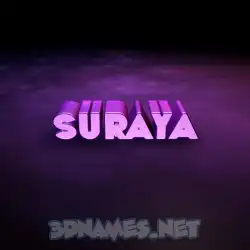 suraya in Big Purple style - 3D name wallpaper