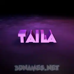 taila in Big Purple style - 3D name wallpaper