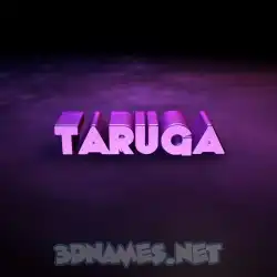 taruga in Big Purple style - 3D name wallpaper