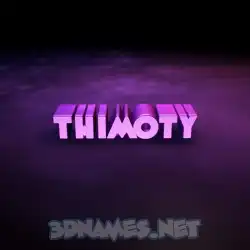 thimoty in Big Purple style - 3D name wallpaper