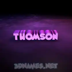thomson in Big Purple style - 3D name wallpaper