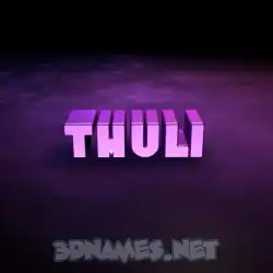thuli in Big Purple style - 3D name wallpaper