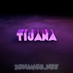 tijana in Big Purple style - 3D name wallpaper