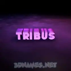 tribus in Big Purple style - 3D name wallpaper