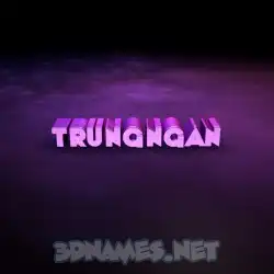 trungngan in Big Purple style - 3D name wallpaper