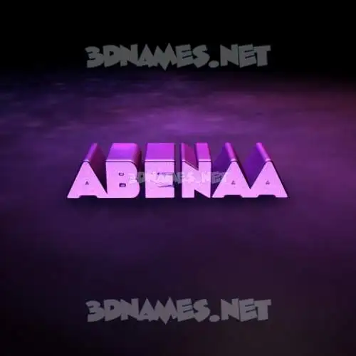 abenaa in Big Purple style - 3D name wallpaper