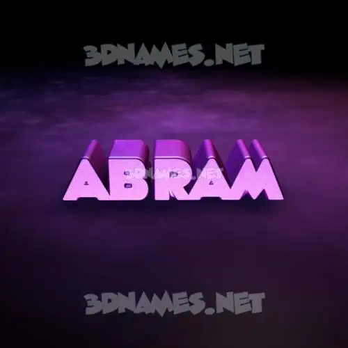 abram in Big Purple style - 3D name wallpaper abram in Big Purple style - 3D name wallpaper