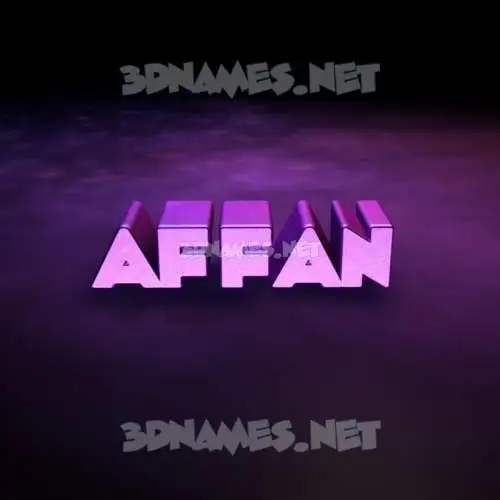 affan in Big Purple style - 3D name wallpaper affan in Big Purple style - 3D name wallpaper