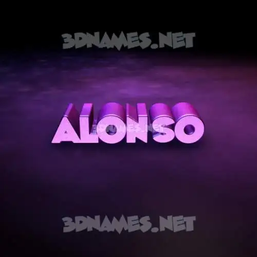 alonso in Big Purple style - 3D name wallpaper alonso in Big Purple style - 3D name wallpaper