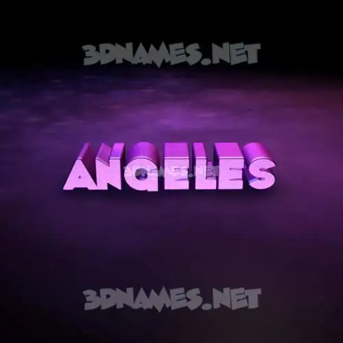 angeles in Big Purple style - 3D name wallpaper angeles in Big Purple style - 3D name wallpaper