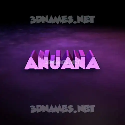 anjana in Big Purple style - 3D name wallpaper
