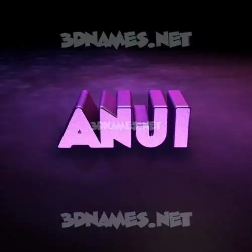 anji in Big Purple style - 3D name wallpaper