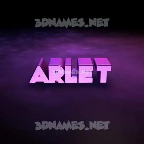 arlet in Big Purple style - 3D name wallpaper arlet in Big Purple style - 3D name wallpaper