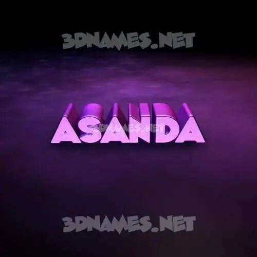 asanda in Big Purple style - 3D name wallpaper asanda in Big Purple style - 3D name wallpaper