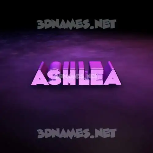 ashlea in Big Purple style - 3D name wallpaper
