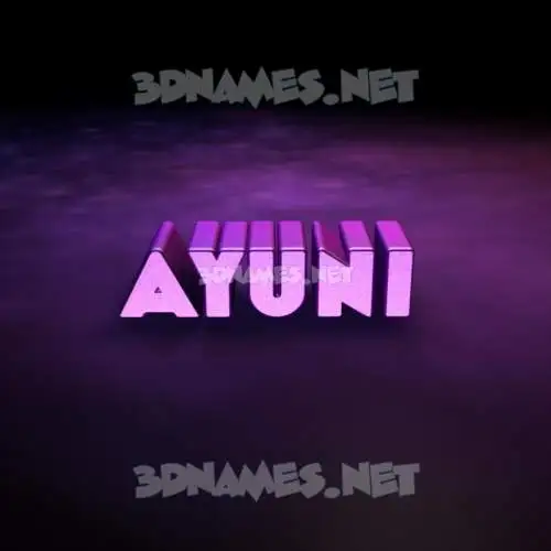 ayuni in Big Purple style - 3D name wallpaper ayuni in Big Purple style - 3D name wallpaper