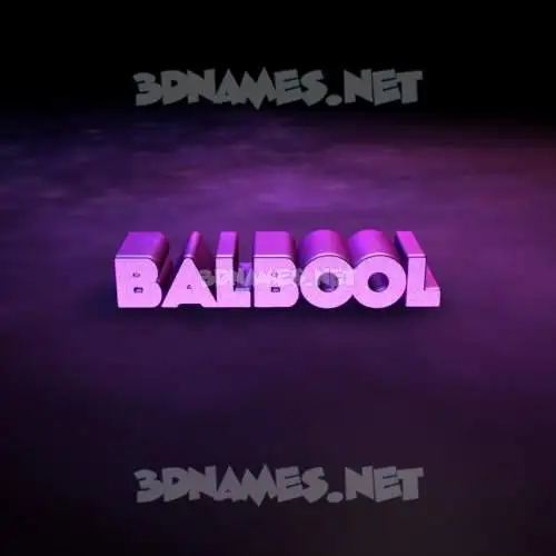 balbool in Big Purple style - 3D name wallpaper balbool in Big Purple style - 3D name wallpaper
