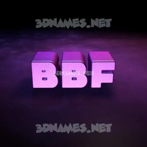 bbf in Big Purple style - 3D name wallpaper bbf in Big Purple style - 3D name wallpaper
