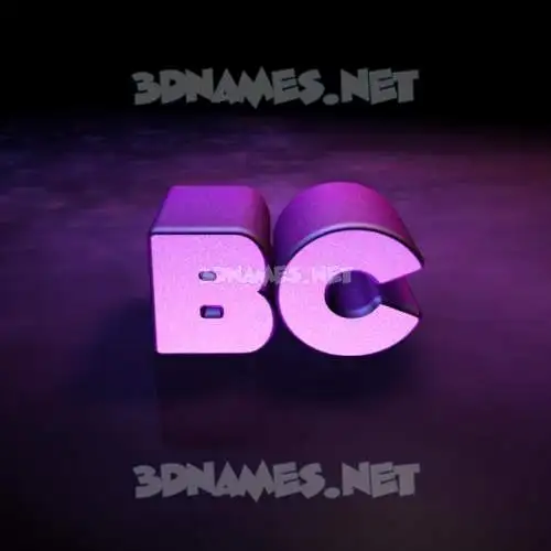 bc in Big Purple style - 3D name wallpaper bc in Big Purple style - 3D name wallpaper