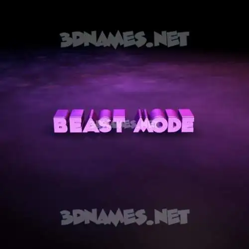 beast mode in Big Purple style - 3D name wallpaper beast mode in Big Purple style - 3D name wallpaper