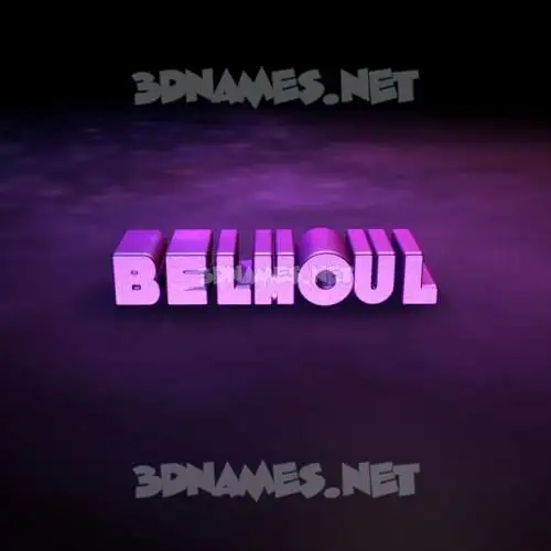 belhoul in Big Purple style - 3D name wallpaper belhoul in Big Purple style - 3D name wallpaper