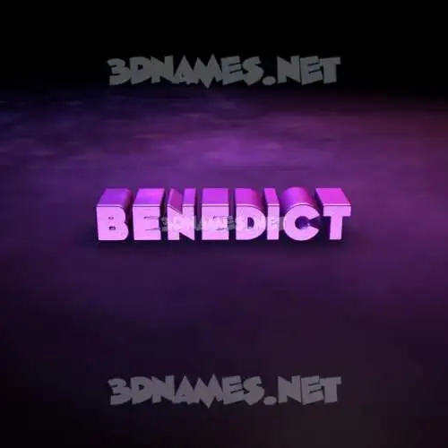 benedict in Big Purple style - 3D name wallpaper benedict in Big Purple style - 3D name wallpaper