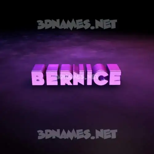 bernice in Big Purple style - 3D name wallpaper
