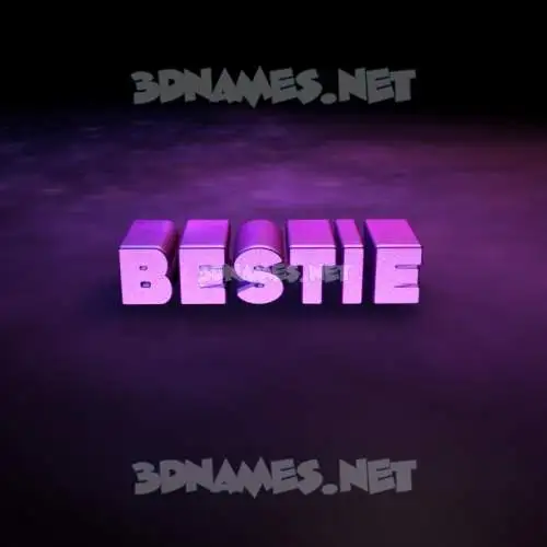 bestie in Big Purple style - 3D name wallpaper bestie in Big Purple style - 3D name wallpaper
