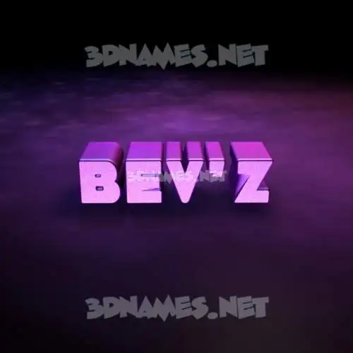 bev'z in Big Purple style - 3D name wallpaper bev'z in Big Purple style - 3D name wallpaper