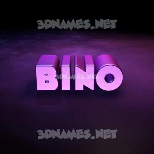 bino in Big Purple style - 3D name wallpaper bino in Big Purple style - 3D name wallpaper