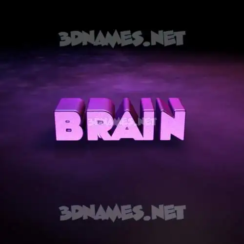 brain in Big Purple style - 3D name wallpaper brain in Big Purple style - 3D name wallpaper
