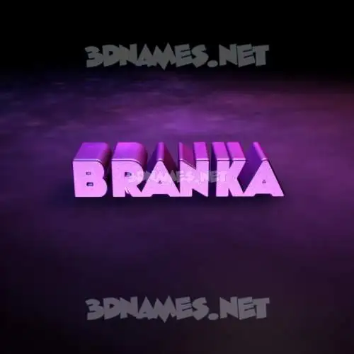 branka in Big Purple style - 3D name wallpaper branka in Big Purple style - 3D name wallpaper