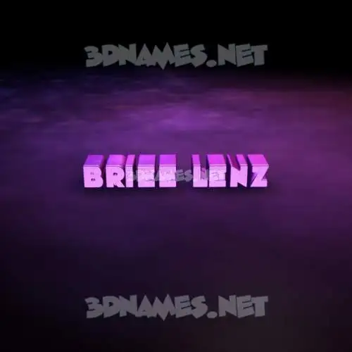 briee lenz in Big Purple style - 3D name wallpaper briee lenz in Big Purple style - 3D name wallpaper