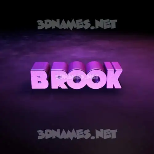 brook in Big Purple style - 3D name wallpaper brook in Big Purple style - 3D name wallpaper