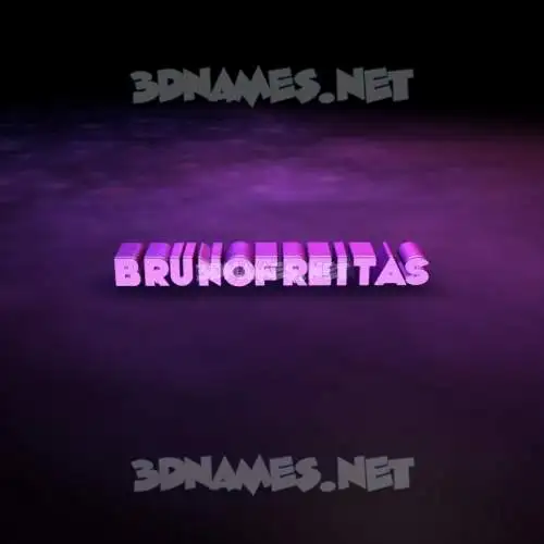 brunofreitas in Big Purple style - 3D name wallpaper brunofreitas in Big Purple style - 3D name wallpaper