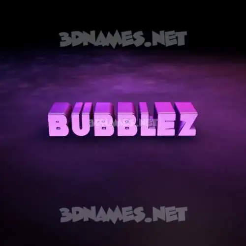 bubblez in Big Purple style - 3D name wallpaper bubblez in Big Purple style - 3D name wallpaper