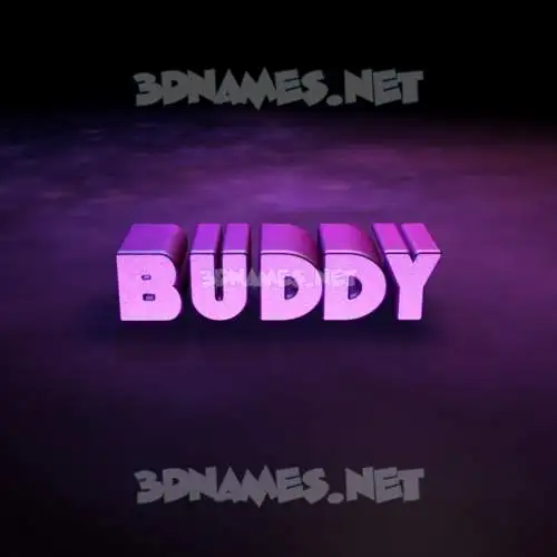 buddy in Big Purple style - 3D name wallpaper buddy in Big Purple style - 3D name wallpaper