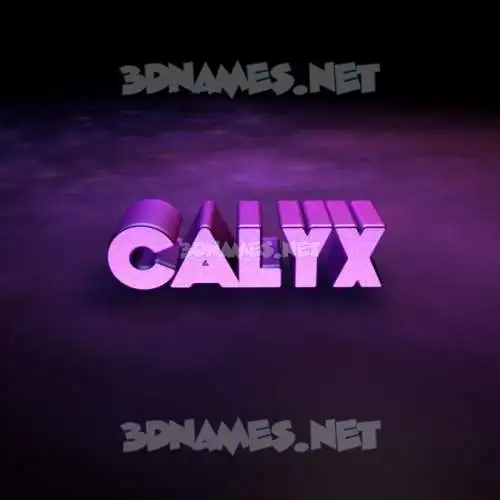 calyx in Big Purple style - 3D name wallpaper calyx in Big Purple style - 3D name wallpaper