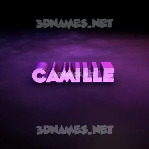 camille in Big Purple style - 3D name wallpaper