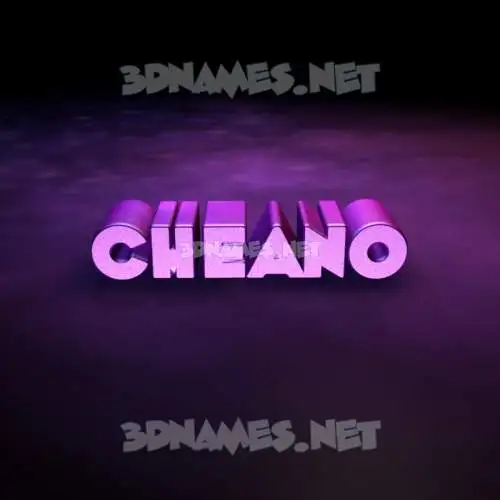 cheano in Big Purple style - 3D name wallpaper