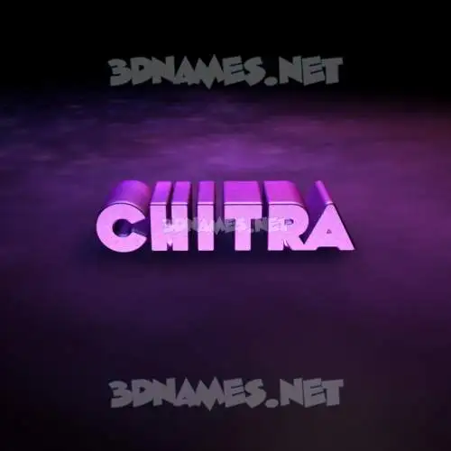 chitra in Big Purple style - 3D name wallpaper