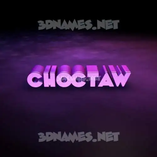 choctaw in Big Purple style - 3D name wallpaper choctaw in Big Purple style - 3D name wallpaper